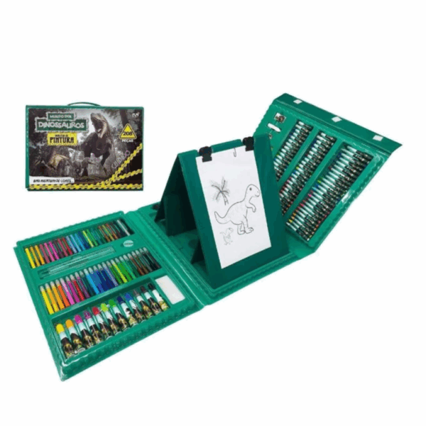 Unicolors kit pintura estudio colorir maleta escolar completo com 208 peças para colorir e criar/ menino e menina - Imagem 4
