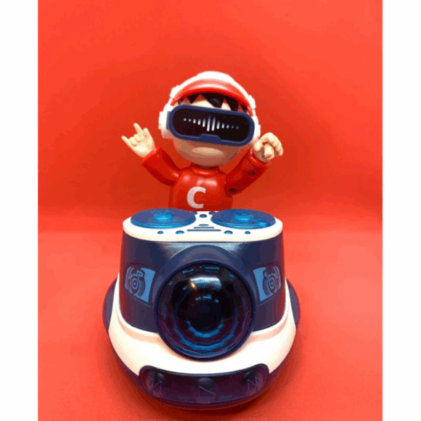 Boneco robo Dj coco maluco pista de dança interativa com luzes e som - Imagem 3