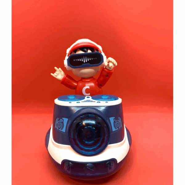Boneco robo Dj coco maluco pista de dança interativa com luzes e som - Imagem 4