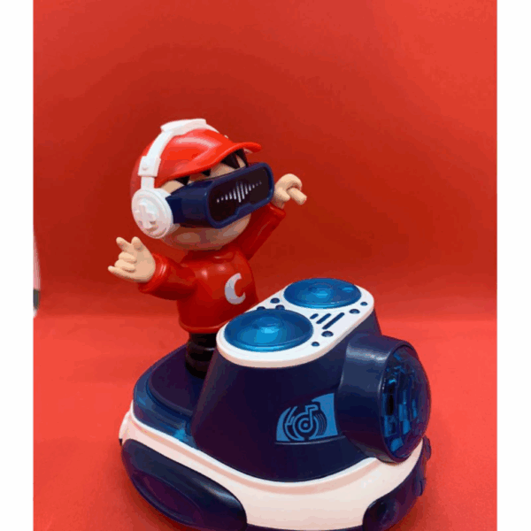 Boneco robo Dj coco maluco pista de dança interativa com luzes e som - Imagem 5