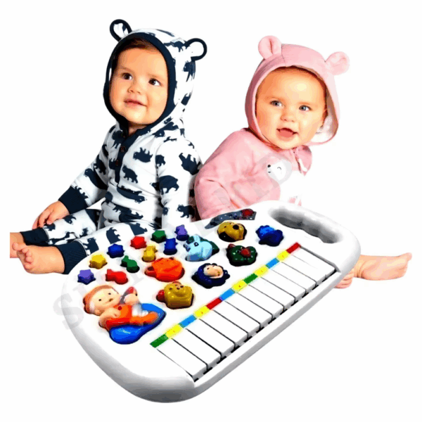 Piano Brinquedo Musical bebe fazendinha - Imagem 2