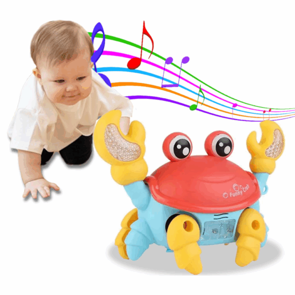 Brinquedo Caranguejo Fujão Musical Som Luz E Movimento - Imagem 2