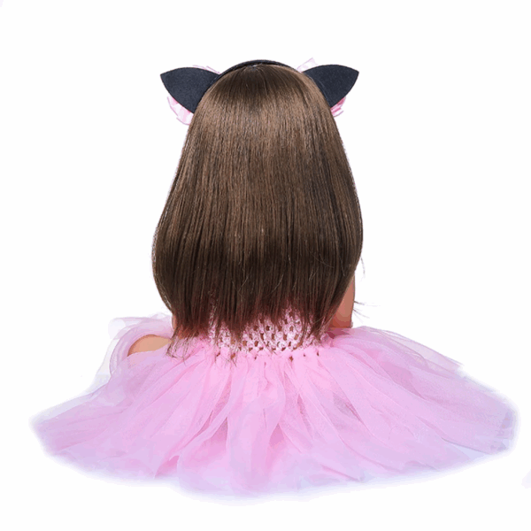 Boneca Bebê Reborn 100% Silicone Menina Original 55cm Coelho - Imagem 4