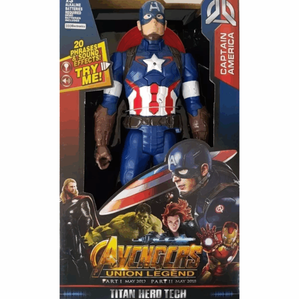 Kit 4 Bonecos Vingadores Super Herois 30 Cm Articulados - Imagem 7
