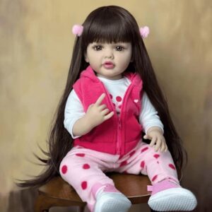 Boneca Bebê Reborn Lari Realista Brinquedo Infantil Menina PROMOÇÃO