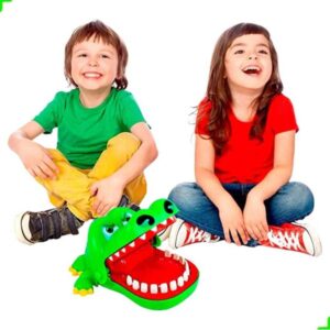 Brinquedo Crocodilo Engraçado Boca Jogo Dentista Mordida Dedo Jacaré Roleta Infantil Brinquedo