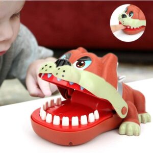 Brinquedo Infantil Cachorro Morde Dedos Desafios e Diversão Para toda Criança Menino e Menina