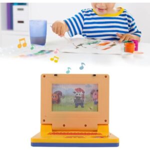 Brinquedo Laptop infantil com musica e LED BEBÊ MENINO E MENINA (PILHAS INCLUSAS)