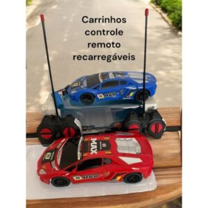 Brinquedo carro de controle remoto 4 funções Max esportivo 27 Mhz Menino