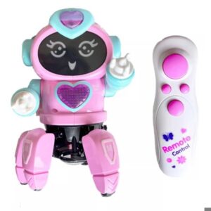 Boneca Brinquedo Robô Dançarina Com Movimento Musica E Luzes Coloridas Menina